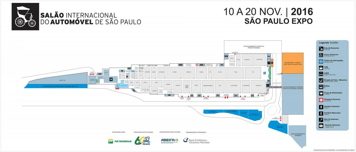 Χάρτης της auto show του Σάο Πάολο