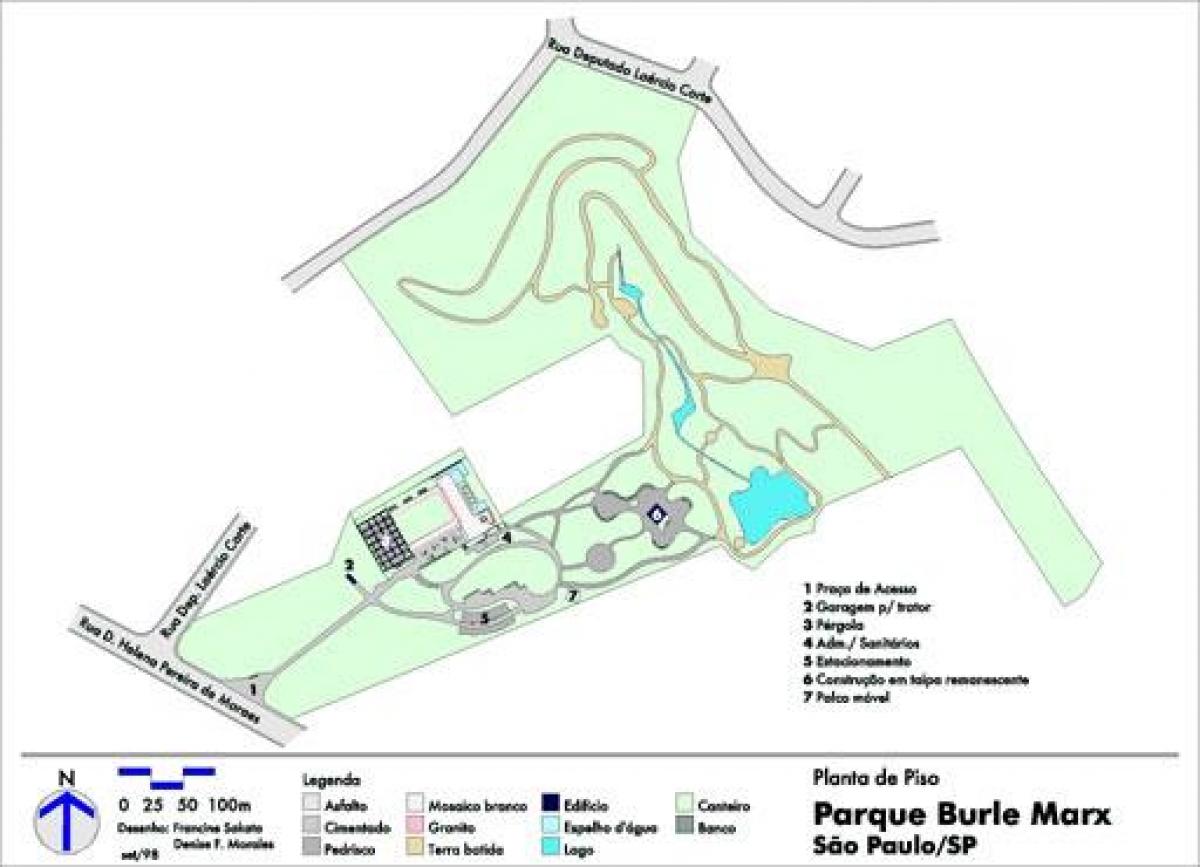 Χάρτης της Burle Marx park
