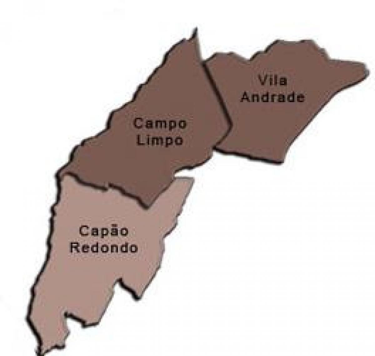 Χάρτης της Campo Limpo υπο-νομού