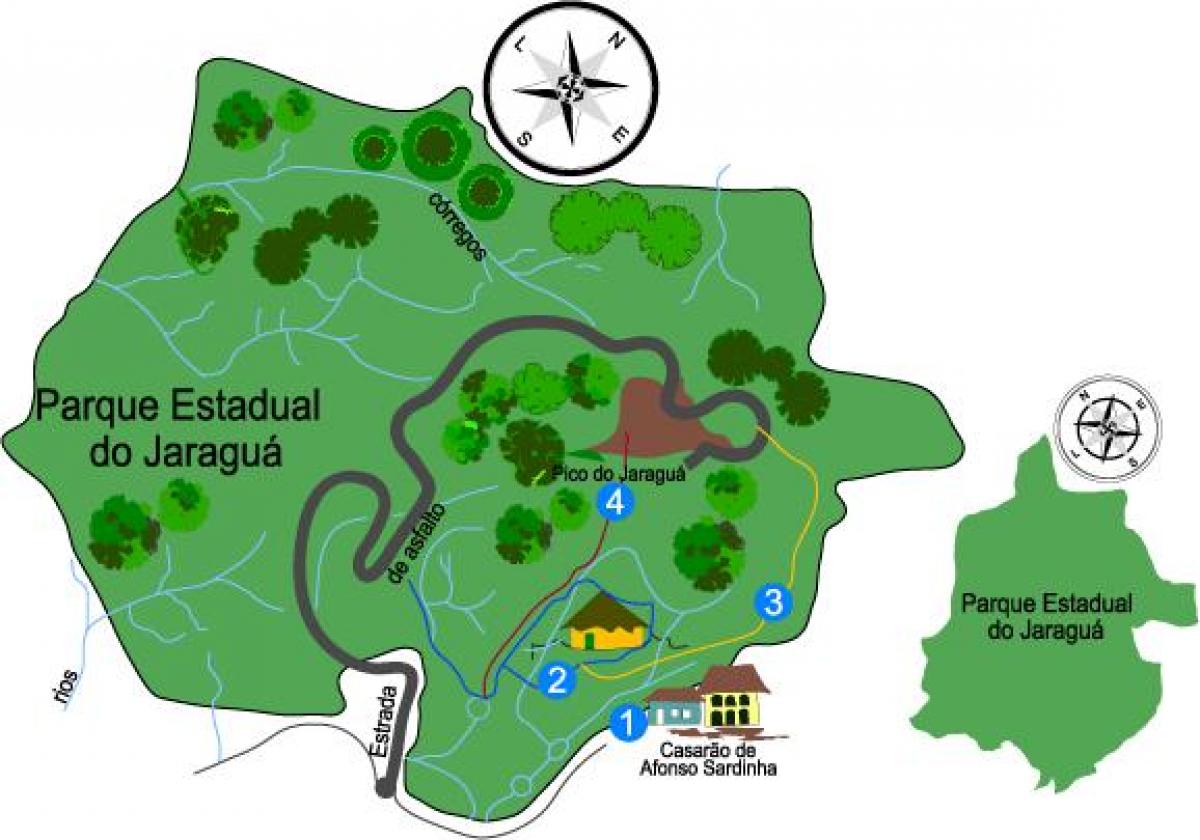 Χάρτης της Jaraguá Πάρκο