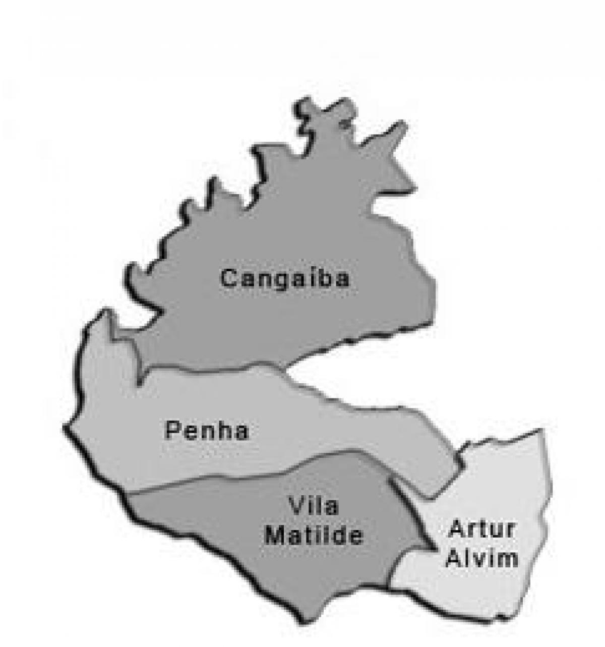 Χάρτης της Penha υπο-νομού