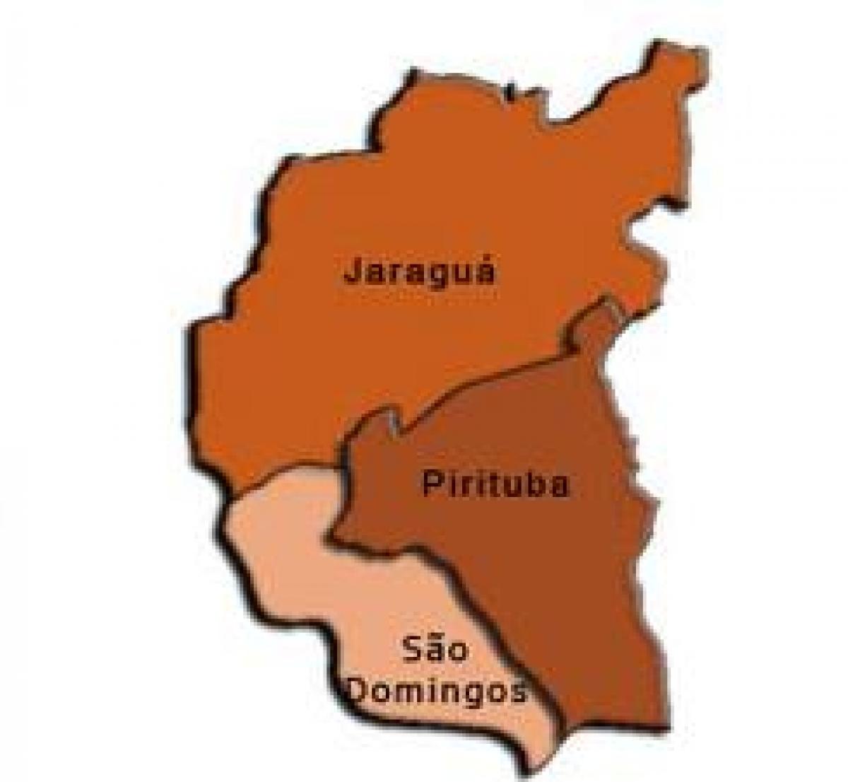 Χάρτης της Pirituba-Jaraguá υπο-νομού