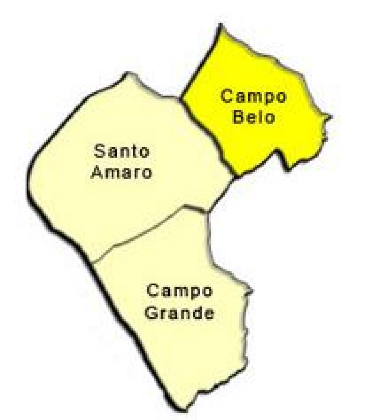 Χάρτης της Santo Amaro υπο-νομού