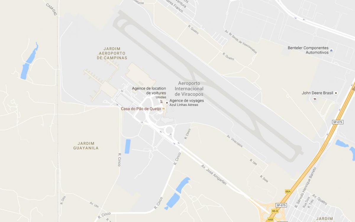 Χάρτης της VCP - Campinas αεροδρόμιο