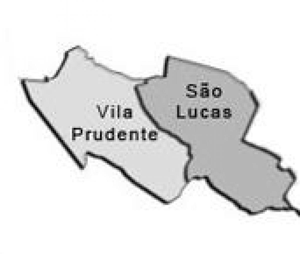 Χάρτης της Vila Πρθδεντε υπο-νομού