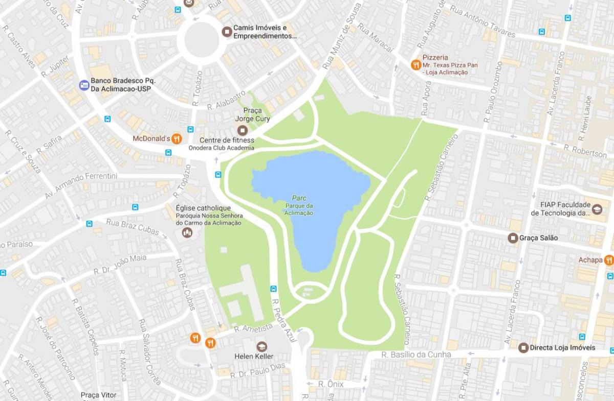 Εμφάνιση χάρτη park εγκλιματισμό Σάο Πάολο