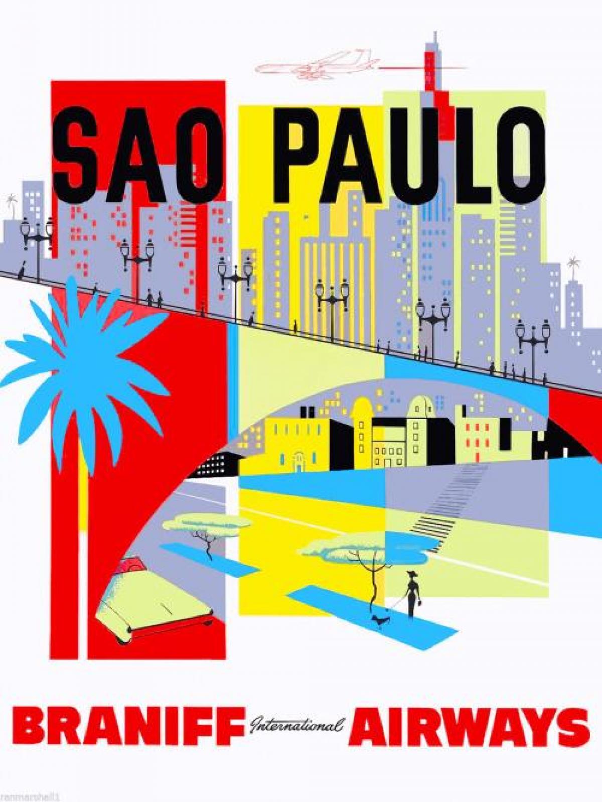 Χάρτης του Σάο Πάολο ταπετσαρία