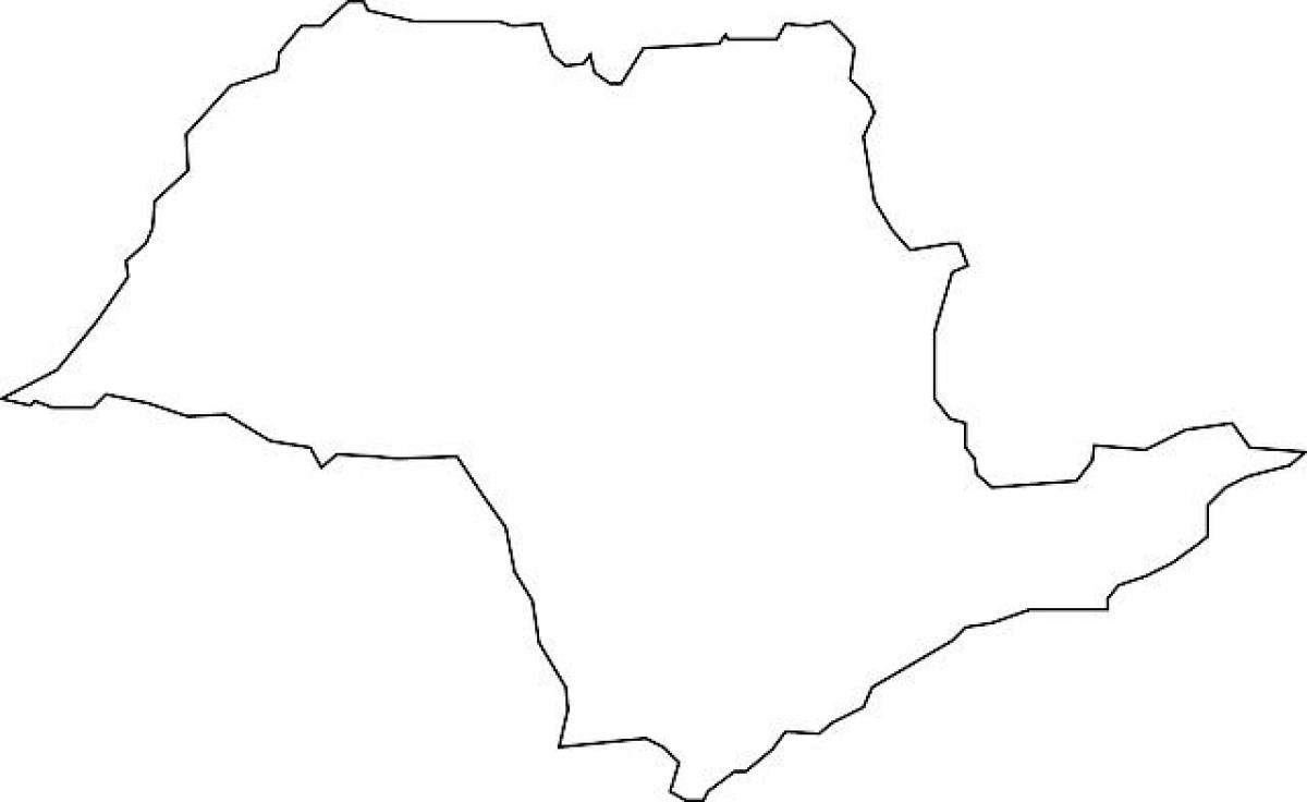 Χάρτης του Σάο Πάολο διάνυσμα