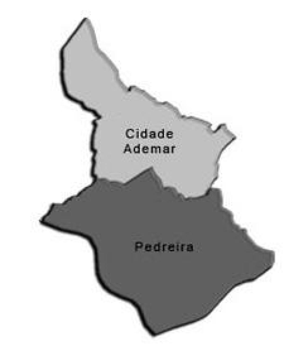 Χάρτης της Σιδαδε Αδεμαρ υπο-νομού