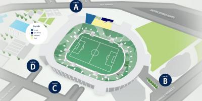Χάρτης της Allianz Parque - Επίπεδο 2