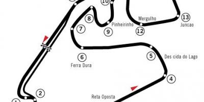 Χάρτης της Autódromo José Carlos Pace