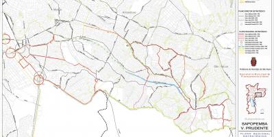 Χάρτης της Sapopembra Σάο Πάολο - Δρόμους