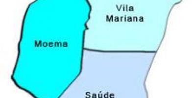Χάρτης της Vila Mariana υπο-νομού
