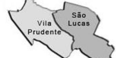 Χάρτης της Vila Πρθδεντε υπο-νομού