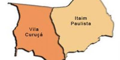 Χάρτης της Ιταιμ Παυλιστα - Vila Curuçá υπο-νομού