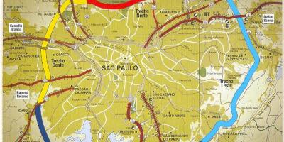 Χάρτης του Σάο Πάολο beltway