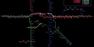 Χάρτης του Σάο Πάολο CPTM μετρό