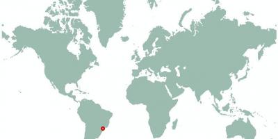 Χάρτης του Σάο Πάολο στον κόσμο