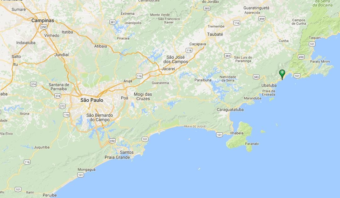 Χάρτης της παραλίας Félix