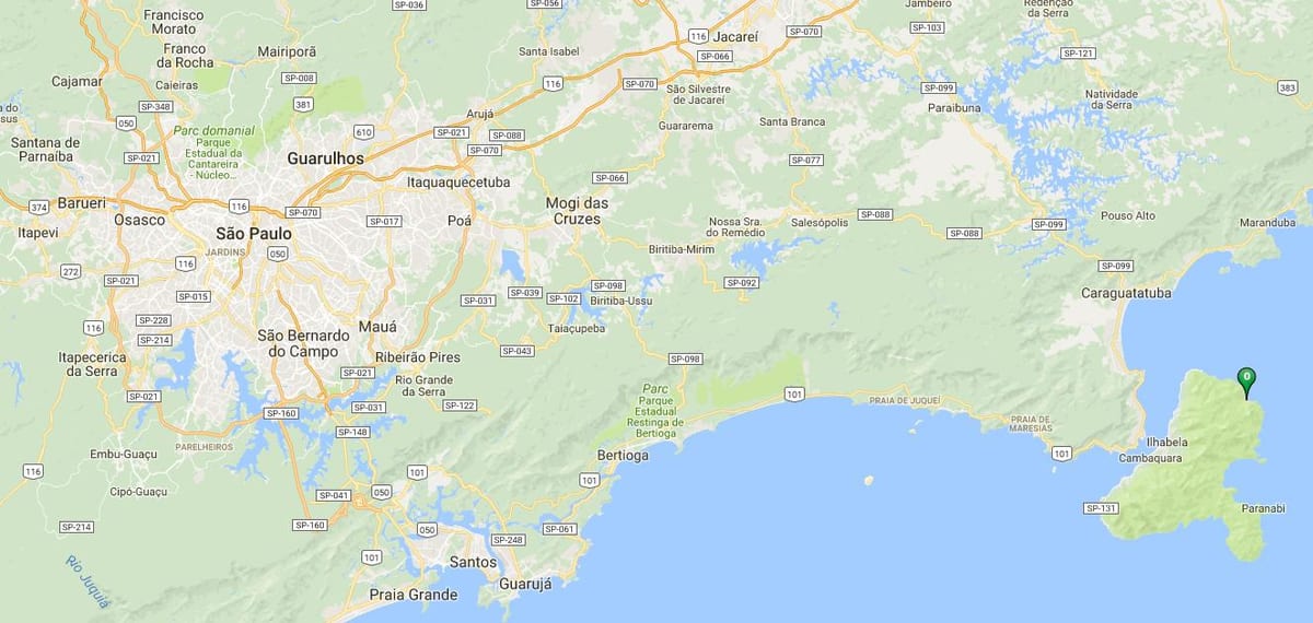 Χάρτης της παραλίας Poco