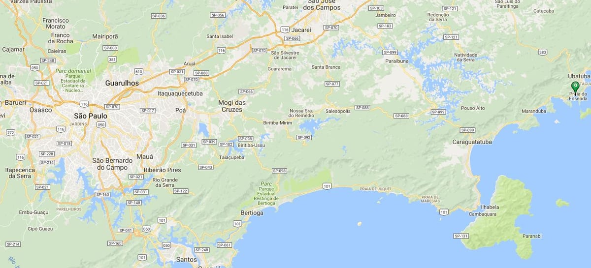 Χάρτης της παραλία Santa Rita