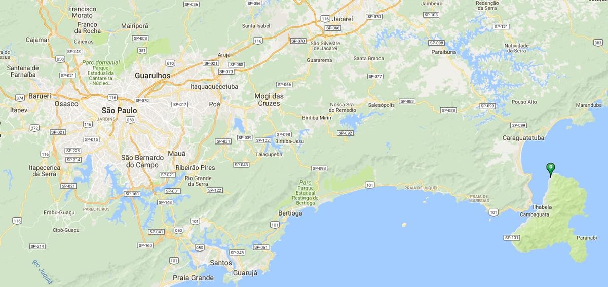 Χάρτης της παραλία Viana