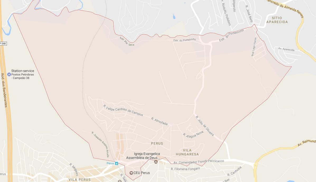 Χάρτης της Περυσ Σάο Πάολο