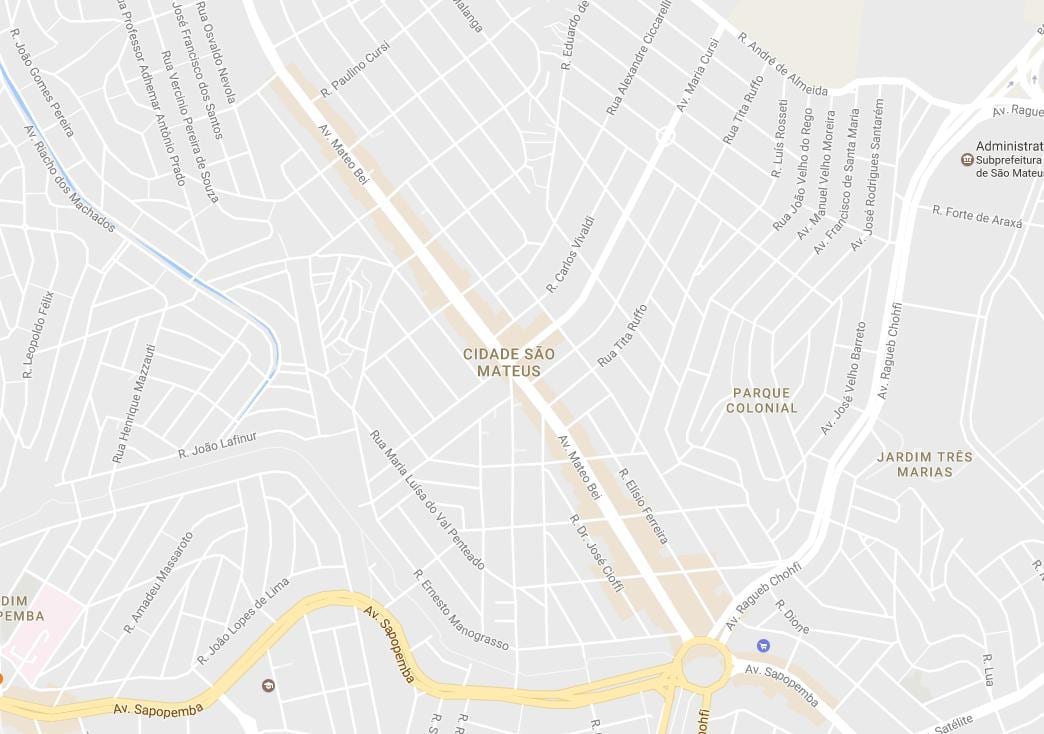 Χάρτης της Σαν Ματευσ Σάο Πάολο