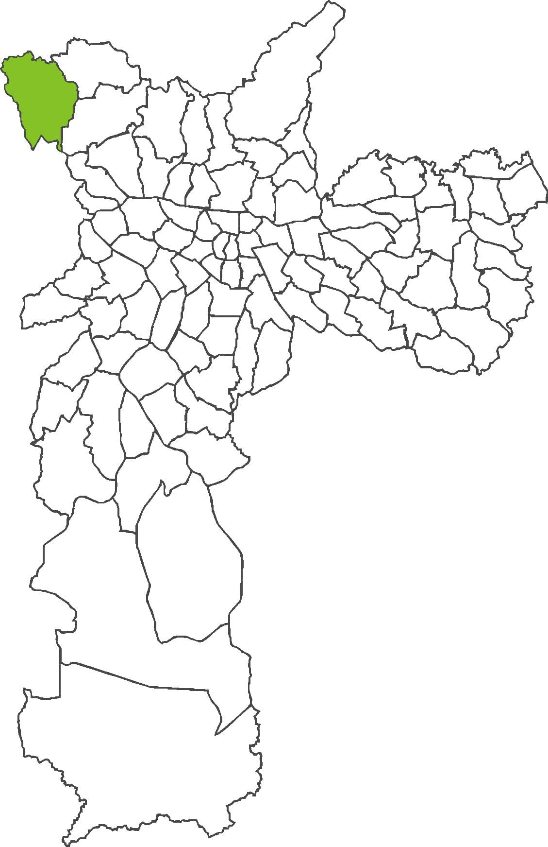 Χάρτης της Anhangüera περιοχή