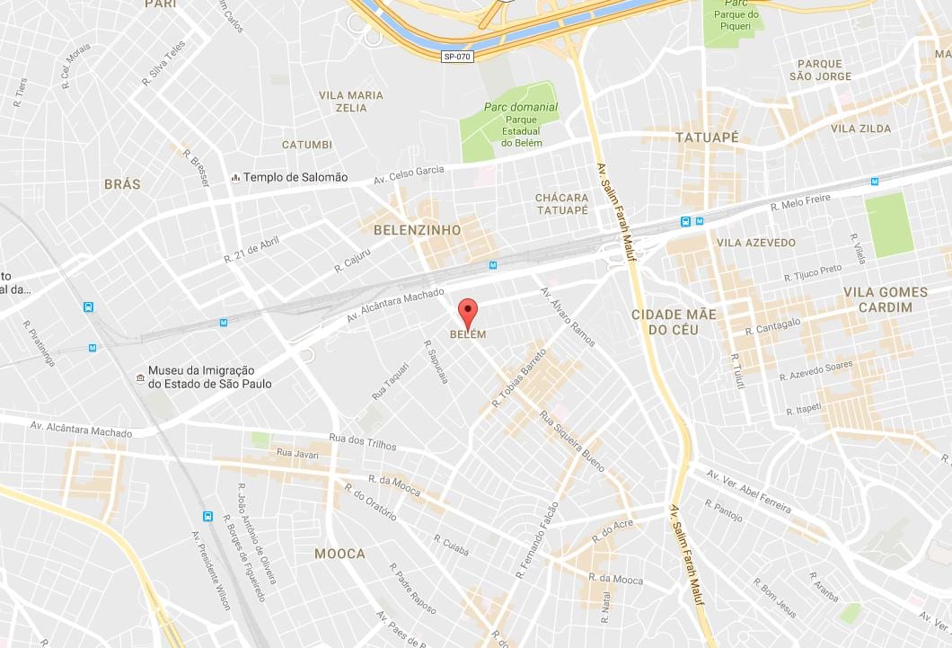 Χάρτης της Belém Σάο Πάολο