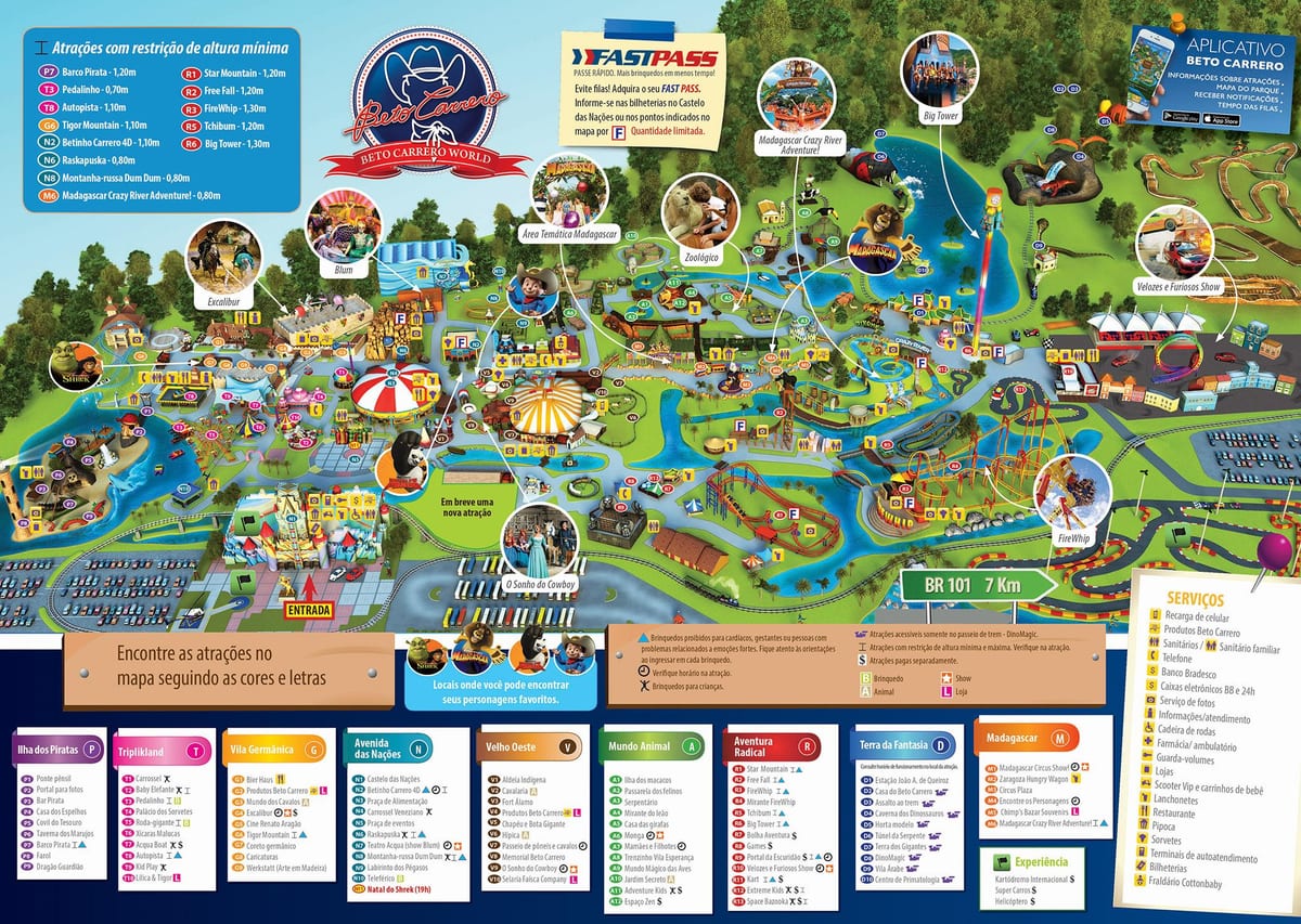 Χάρτης της Beto Carrero World