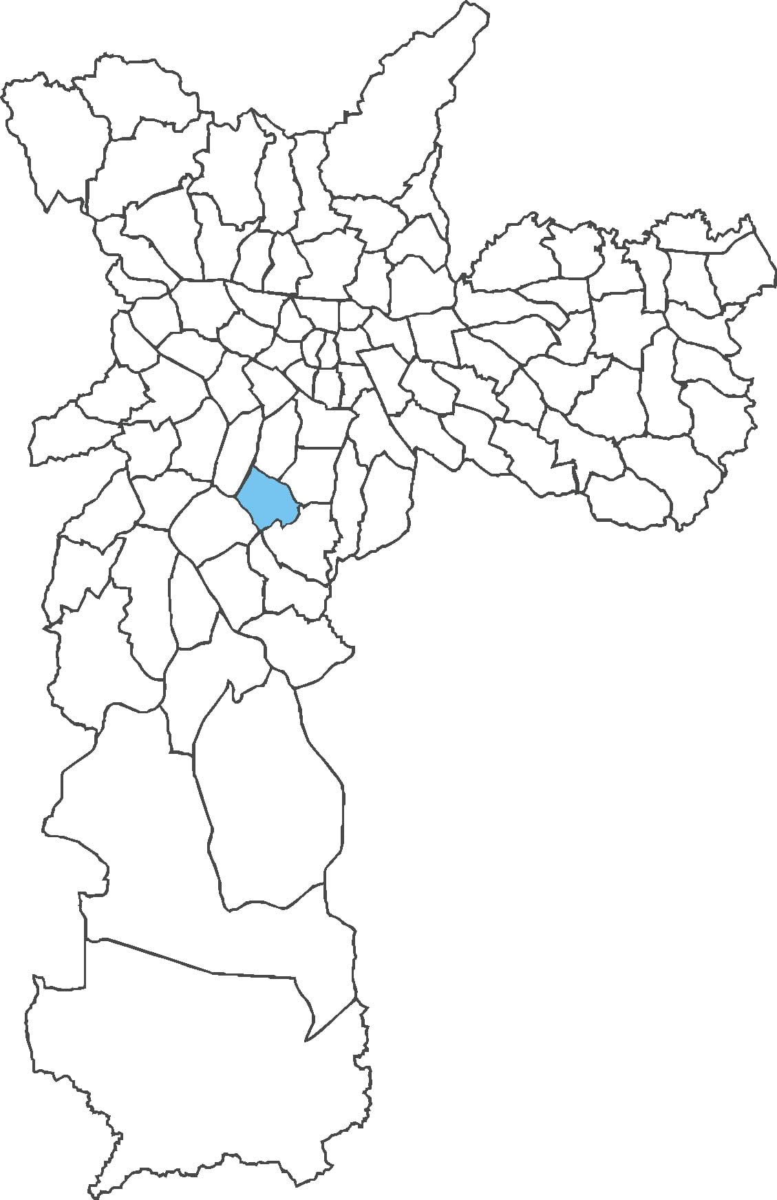 Χάρτης της Campo Belo περιοχή