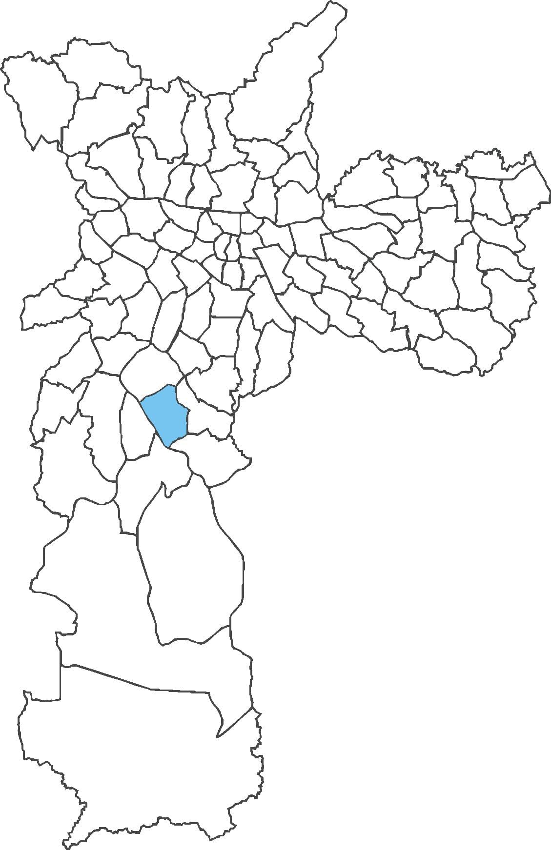 Χάρτης της Campo Grande περιοχή