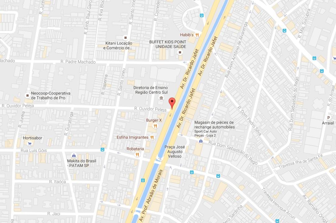 Χάρτης της Cursino Σάο Πάολο