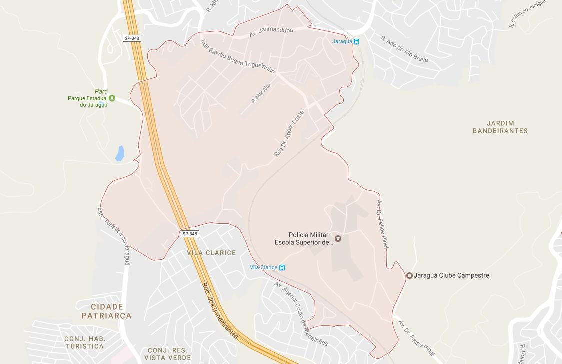 Χάρτης της Jaraguá São Paulo