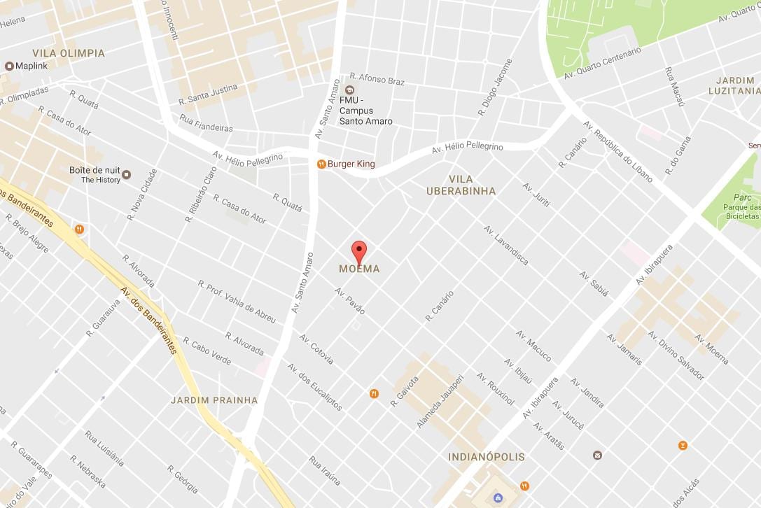 Χάρτης της São Paulo Moema