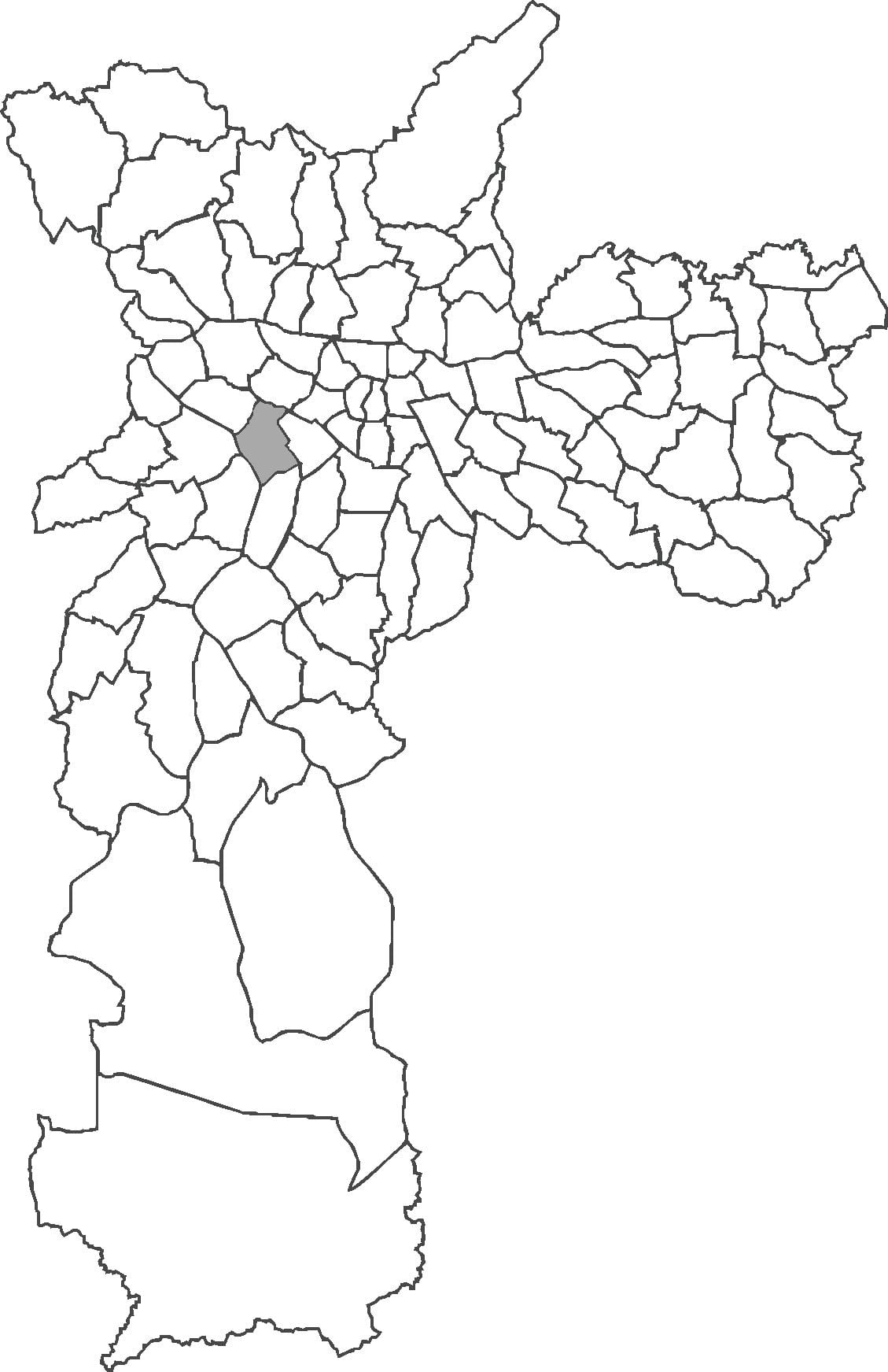 Χάρτης της περιοχή Pinheiros