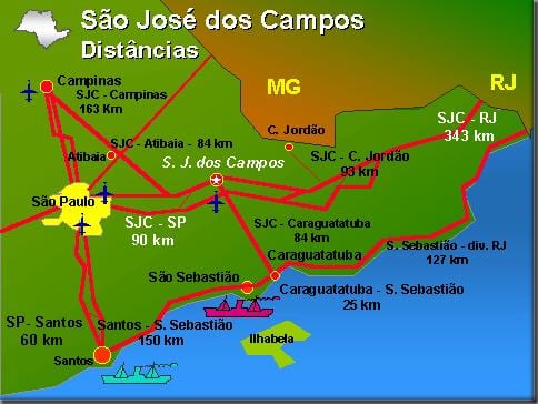 Χάρτης του São José dos Campos αεροδρόμιο