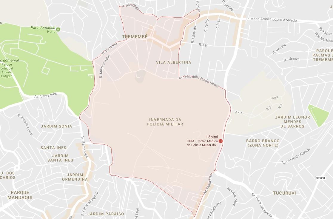 Χάρτης της Tremembé Σάο Πάολο