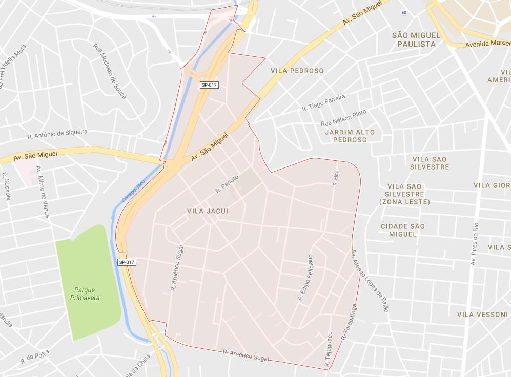 Χάρτης της Vila Jacuí Σάο Πάολο