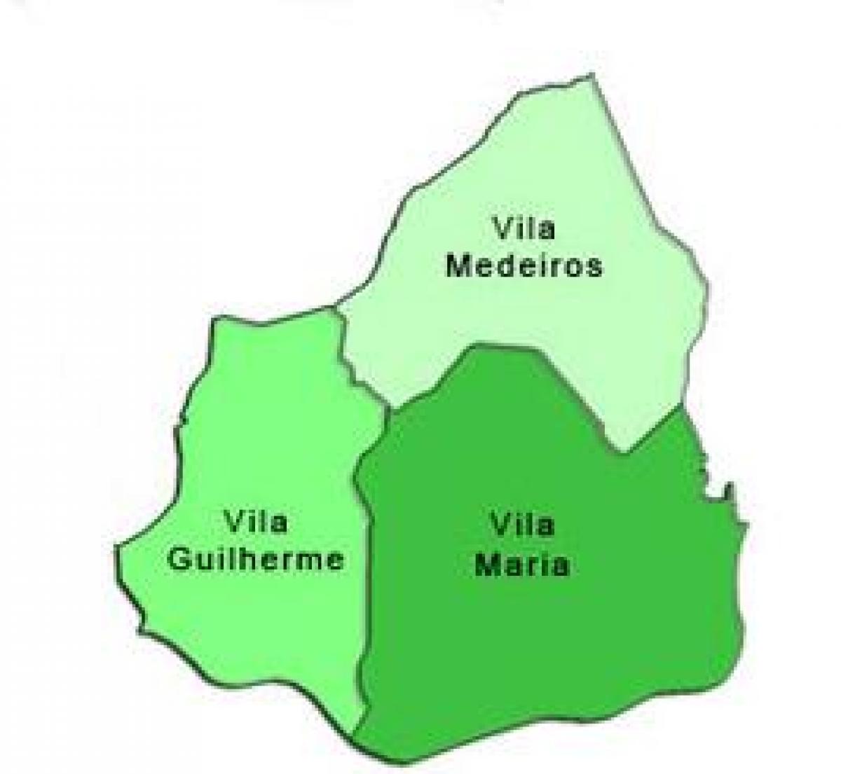 Χάρτης της Vila Maria υπο-νομού