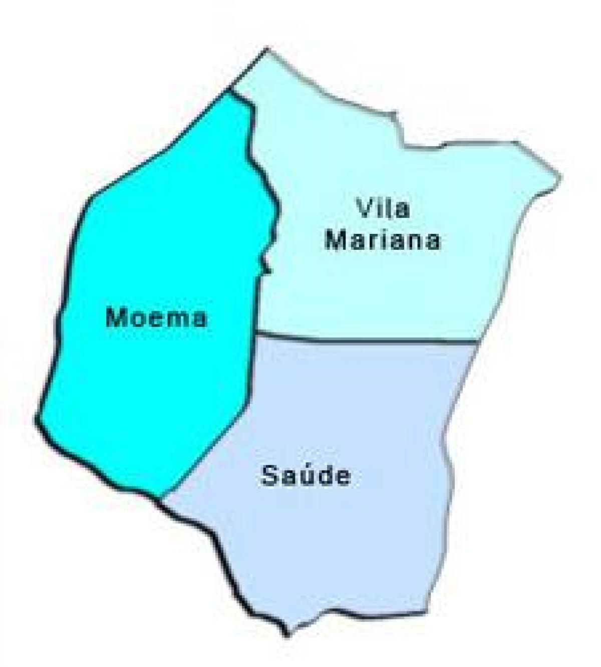 Χάρτης της Vila Mariana υπο-νομού