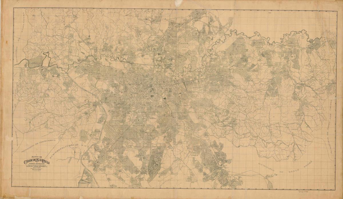 Χάρτης της πρώην Σάο Πάολο - 1943