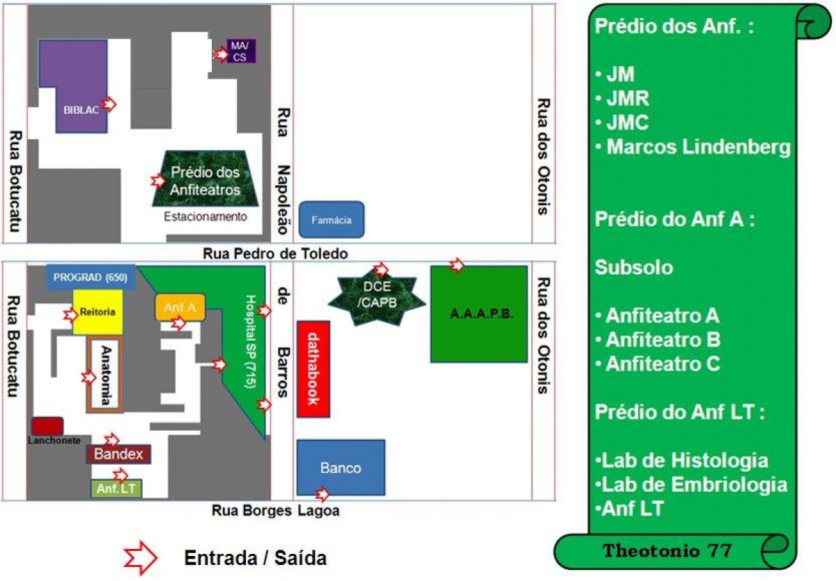 Χάρτης από το ομοσπονδιακό πανεπιστήμιο του Σάο Πάολο - UNIFESP