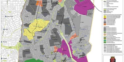 Χάρτης της Ιπιρανγκα Σάο Πάολο - Κατάληψη του εδάφους