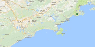 Χάρτης της παραλία Camburi