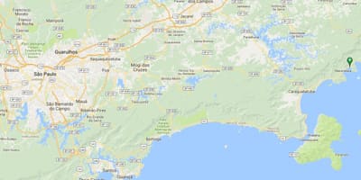 Χάρτης της παραλία Lagoinha