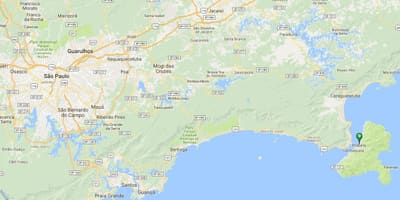 Χάρτης της παραλίας Perequê