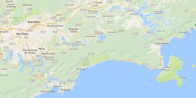 Χάρτης της παραλία Saco da Ribeira