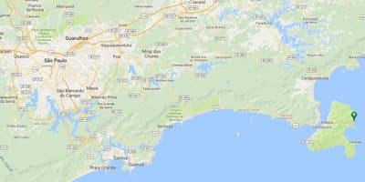 Χάρτης της παραλίας Serraria